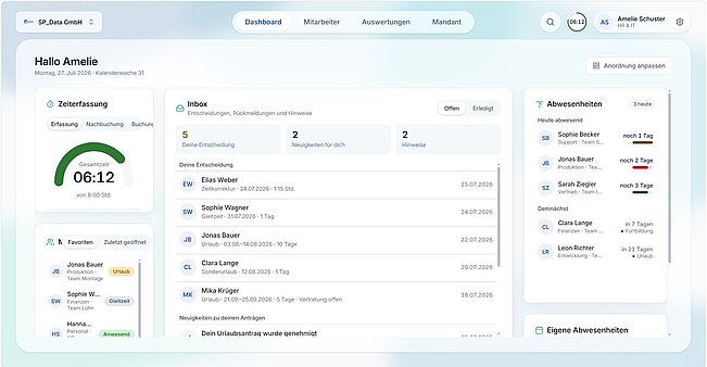 Dashboard my_spdata